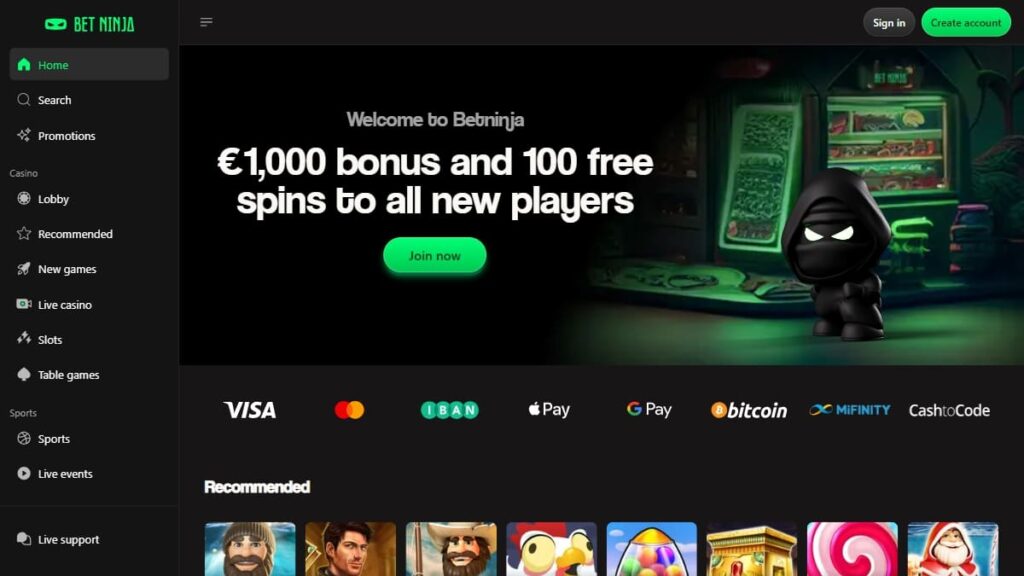 belgische goksite van betninja casino homepage