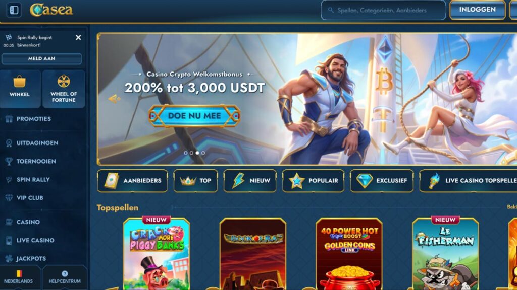 homepage van online casino belgie casea
