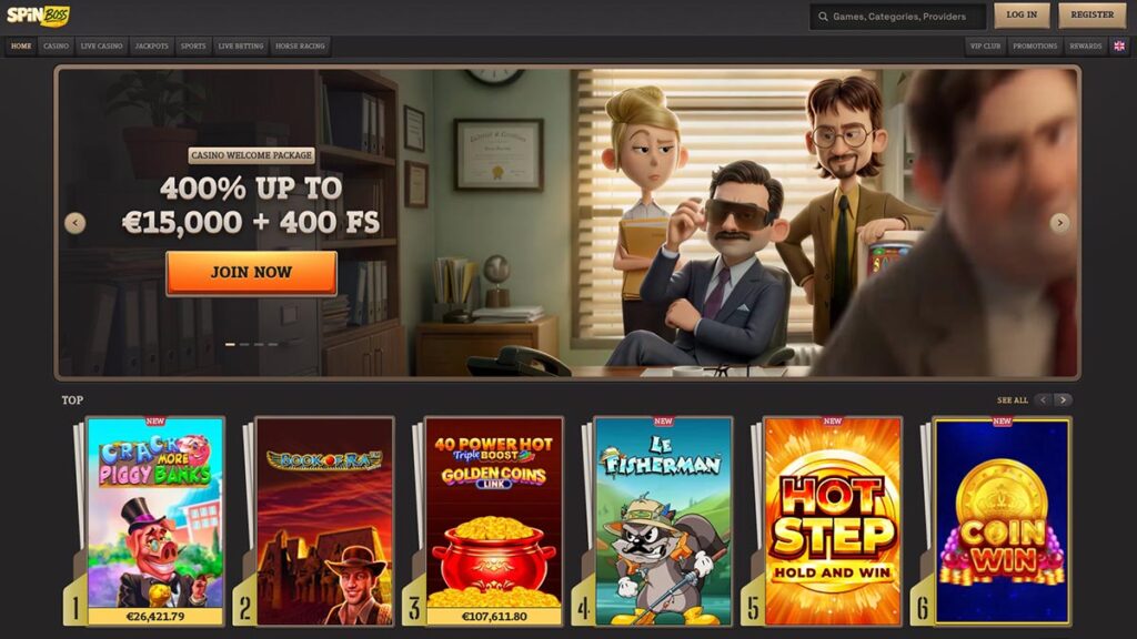 homepage van belgisch casino van spinboss